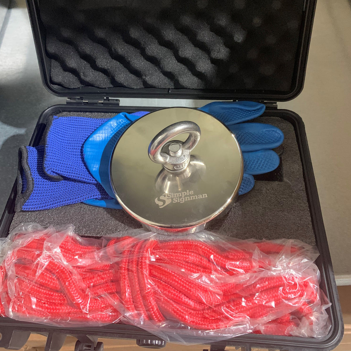 The swordfish (1000 lb) single thread fishing magnet kit – Simple