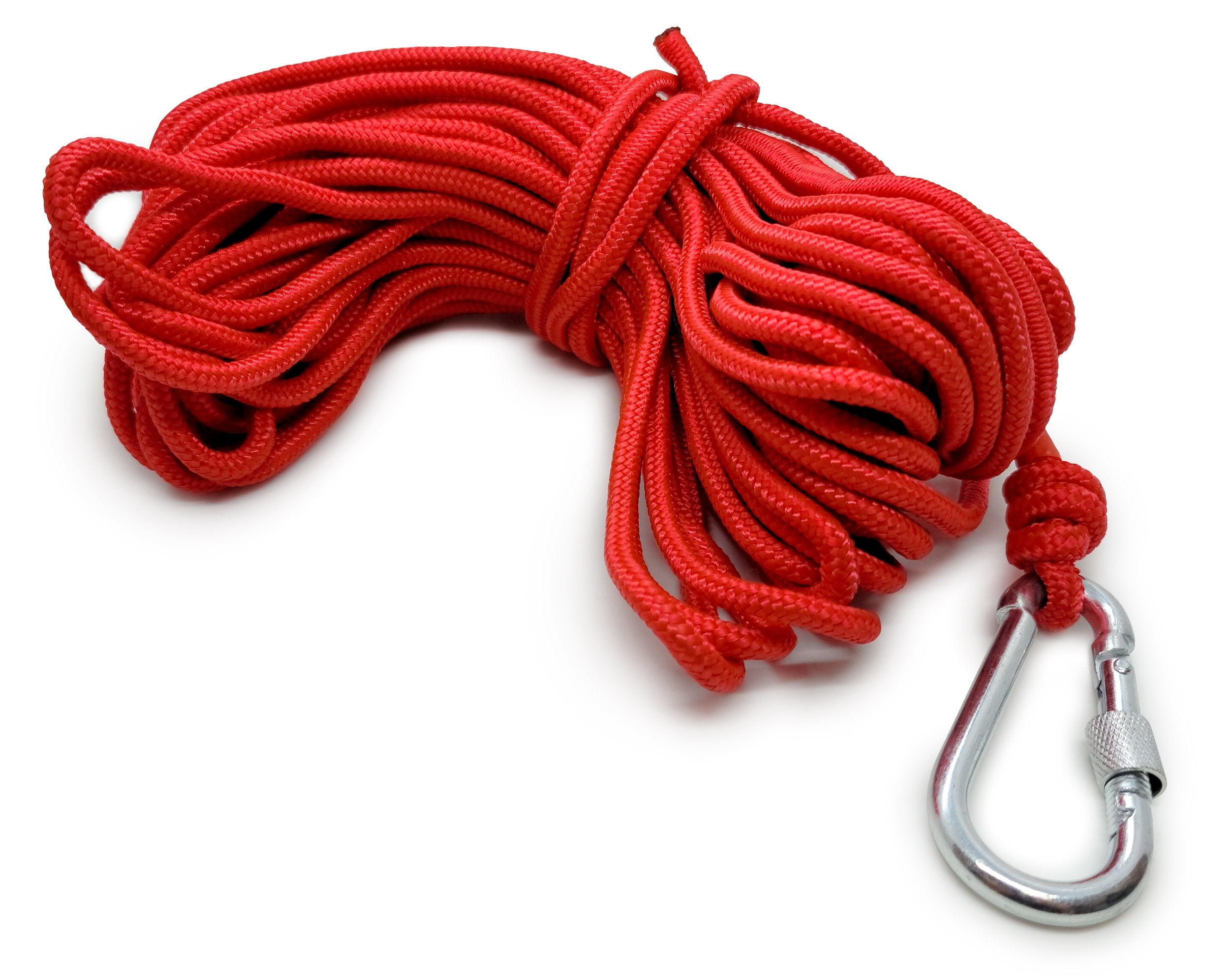 Magnet Fishing Rope Carabiner - 1200 lb Strength - Polyester Line - Outdoor